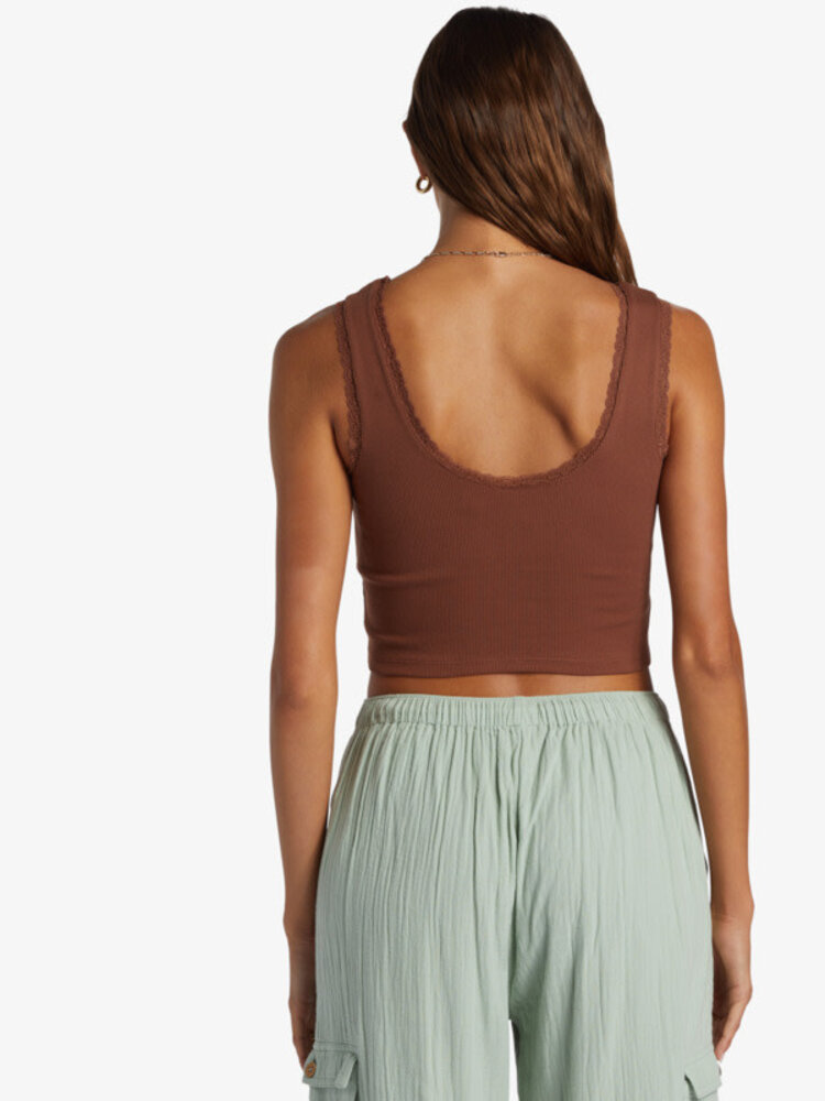 ROXY WOMEN'S VINTAGE LACE TANK | ROOT BEER