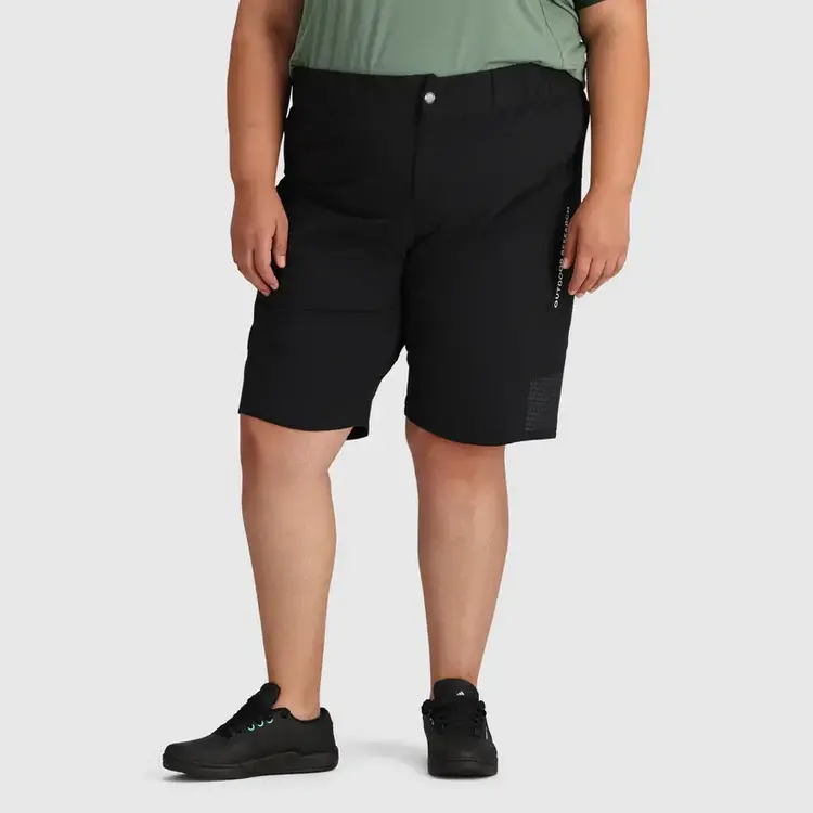 OUTDOOR RESEARCH WOMEN'S FREEWHEEL RIDE SHORTS - PLUS | BLACK