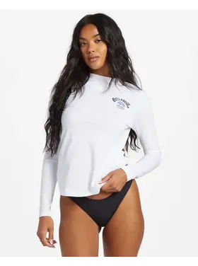 BILLABONG WOMEN'S CORE LOOSE FIT L/S SURF TEE | WHITE
