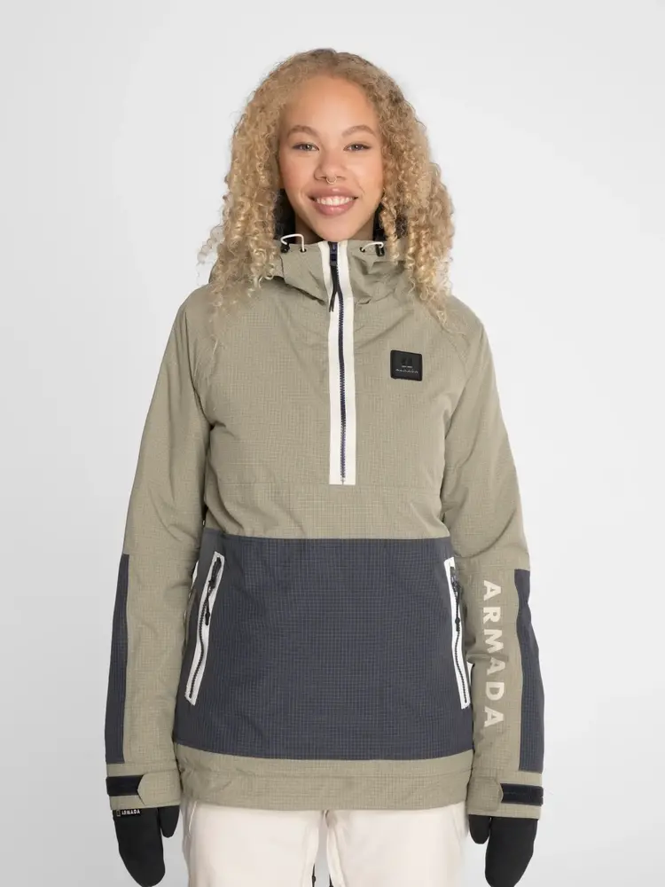 ARMADA WOMEN'S ROSALIE 2L INSULATED ANORAK JACKET | SAGE/INDIGO