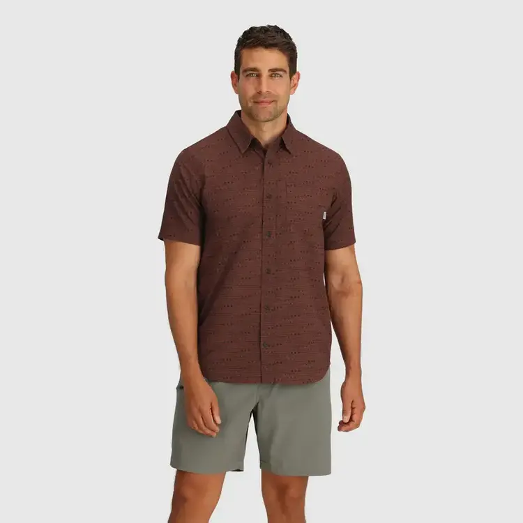 OUTDOOR RESEARCH MEN'S ROOFTOP S/S SHIRT | MANZANITA DASH PATH