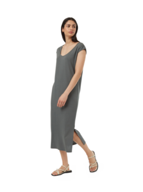 TENTREE WOMEN'S TREEBLEND V-NECK MIDI DRESS | URBAN GREEN