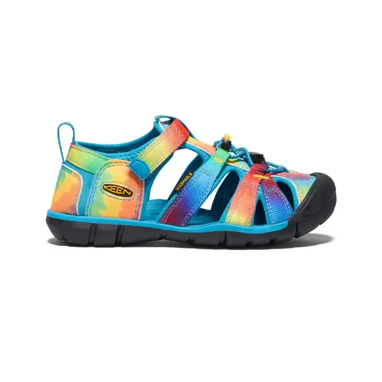 KEEN BIG KIDS' SEACAMP II CNX | VIVID BLUE/TIE DYE