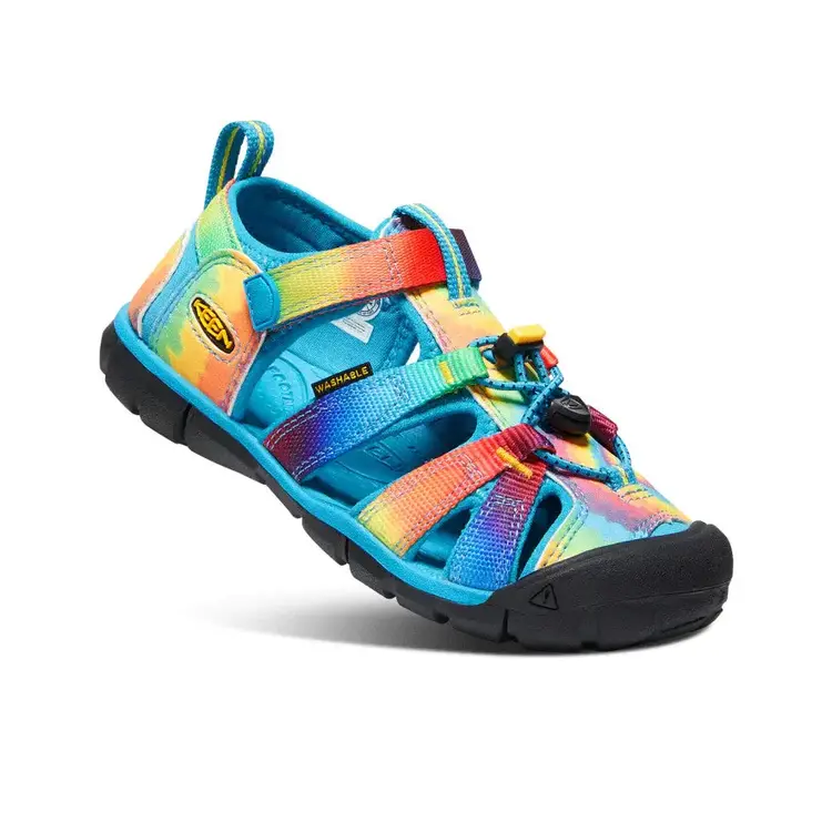 KEEN BIG KIDS' SEACAMP II CNX | VIVID BLUE/TIE DYE
