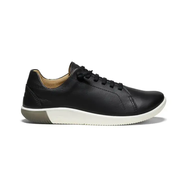 KEEN WOMEN'S KNX LEATHER SNEAKER | BLACK/WHITE