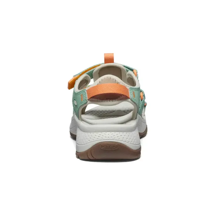 KEEN WOMEN'S ASTORIA WEST OPEN-TOE | GREEN/TANGERINE