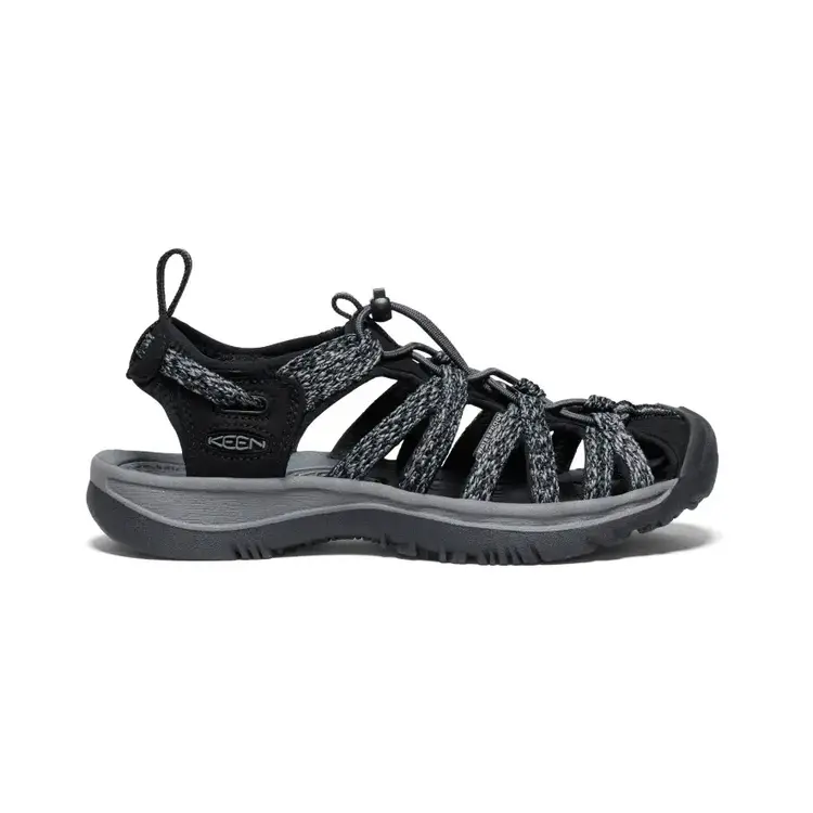 KEEN WOMEN'S WHISPER SANDAL | BLACK/STEEL GREY
