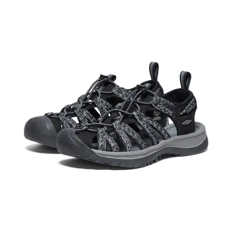 KEEN WOMEN'S WHISPER SANDAL | BLACK/STEEL GREY