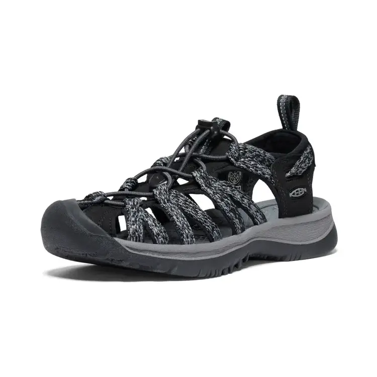 KEEN WOMEN'S WHISPER SANDAL | BLACK/STEEL GREY