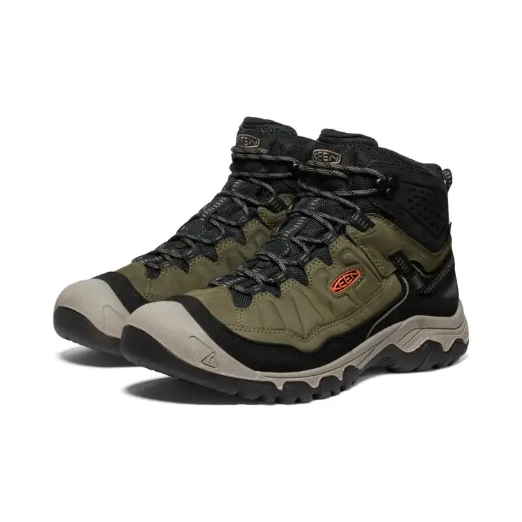 KEEN MEN'S TARGHEE IV MID WP | DARK OLIVE/GOLD