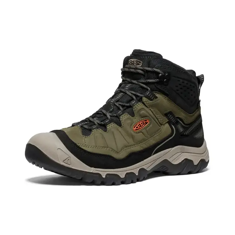 KEEN MEN'S TARGHEE IV MID WP | DARK OLIVE/GOLD