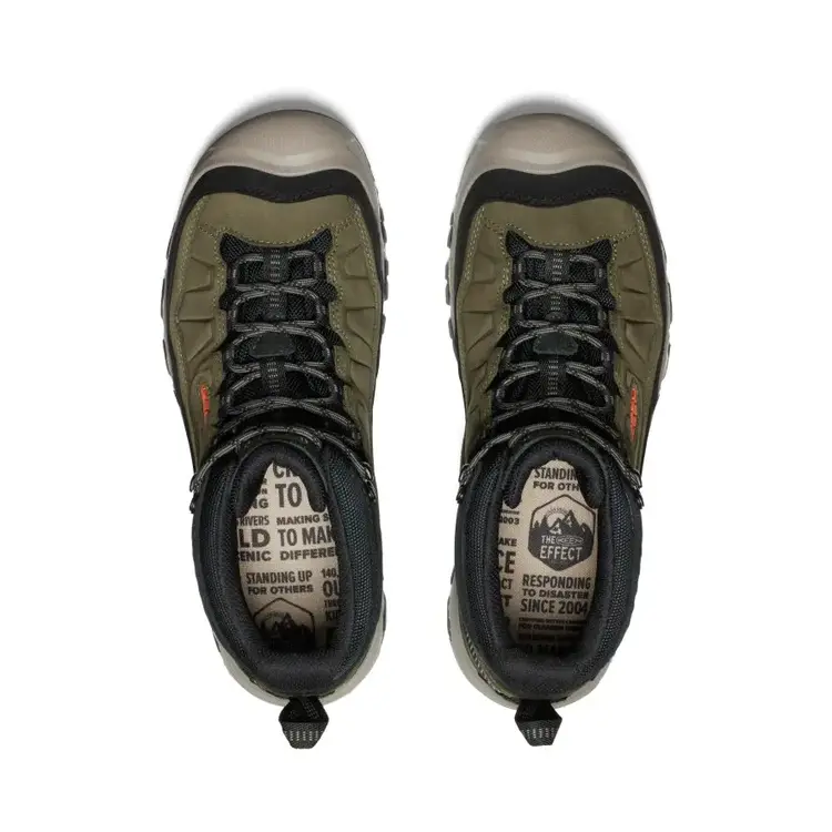 KEEN MEN'S TARGHEE IV MID WP | DARK OLIVE/GOLD