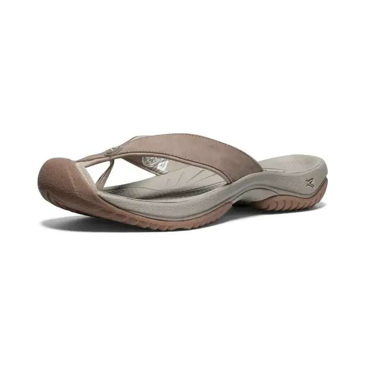 KEEN MEN'S WAIMEA LEATHER FLIP-FLOP | BRINDLE/BIRCH