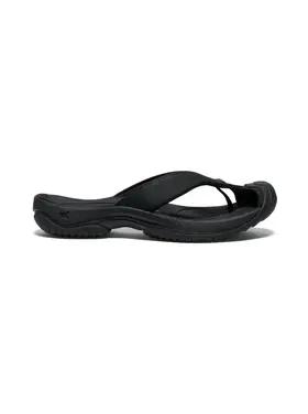 KEEN MEN'S WAIMEA LEATHER FLIP-FLOP | BLACK