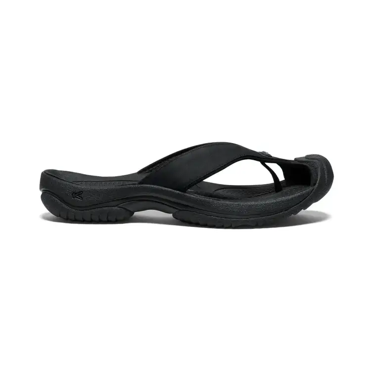 KEEN MEN'S WAIMEA LEATHER FLIP-FLOP | BLACK