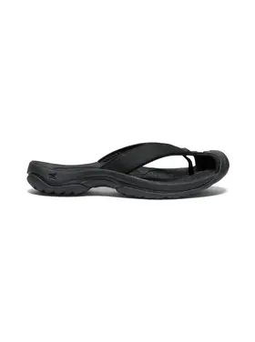 KEEN WOMEN'S WAIMEA LEATHER FLIP-FLOP | BLACK