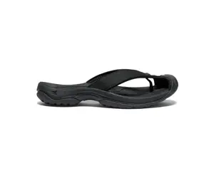 KEEN WOMEN'S WAIMEA LEATHER FLIP-FLOP | BLACK - Gerick Sports