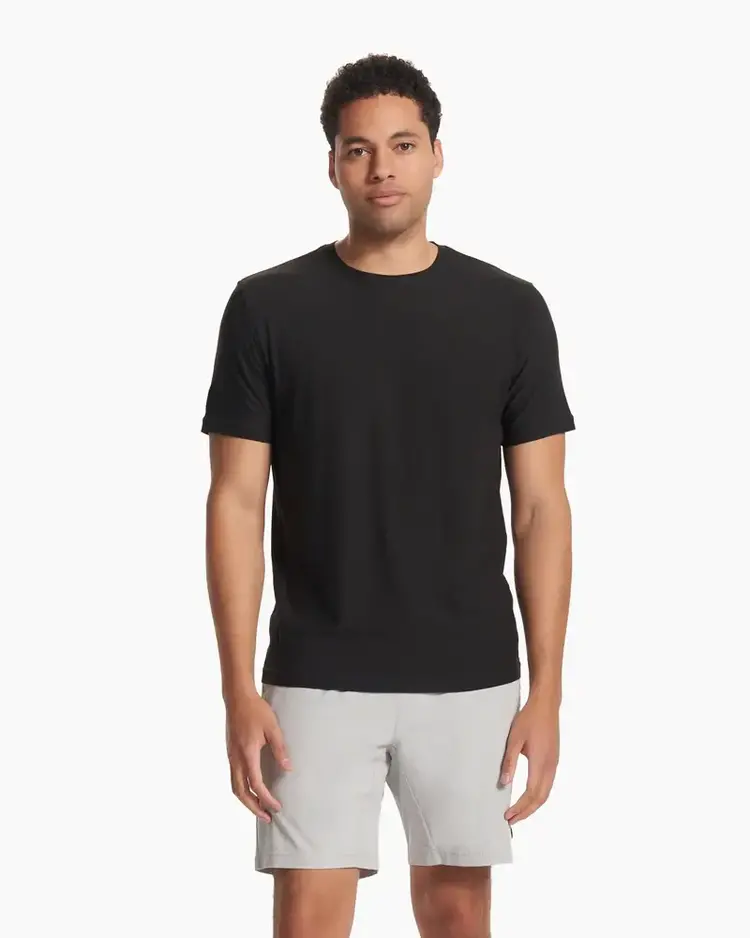 VUORI MEN'S STRATO TECH TEE | BLACK