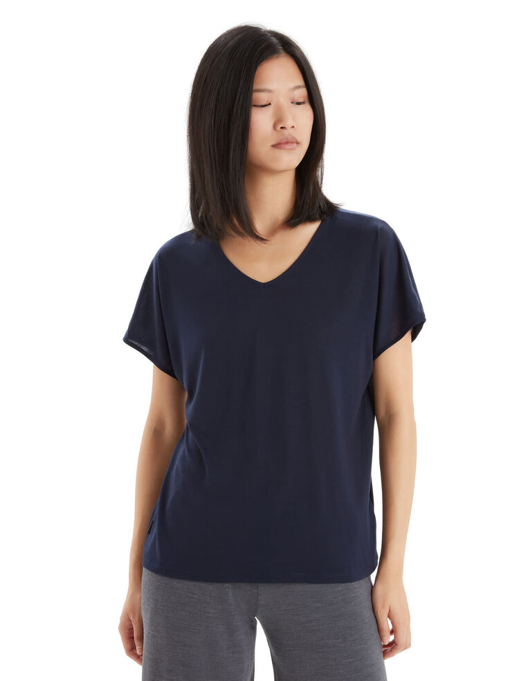 ICEBREAKER WOMEN'S DRAYDON REVERSIBLE TOP | MIDNIGHT NAVY
