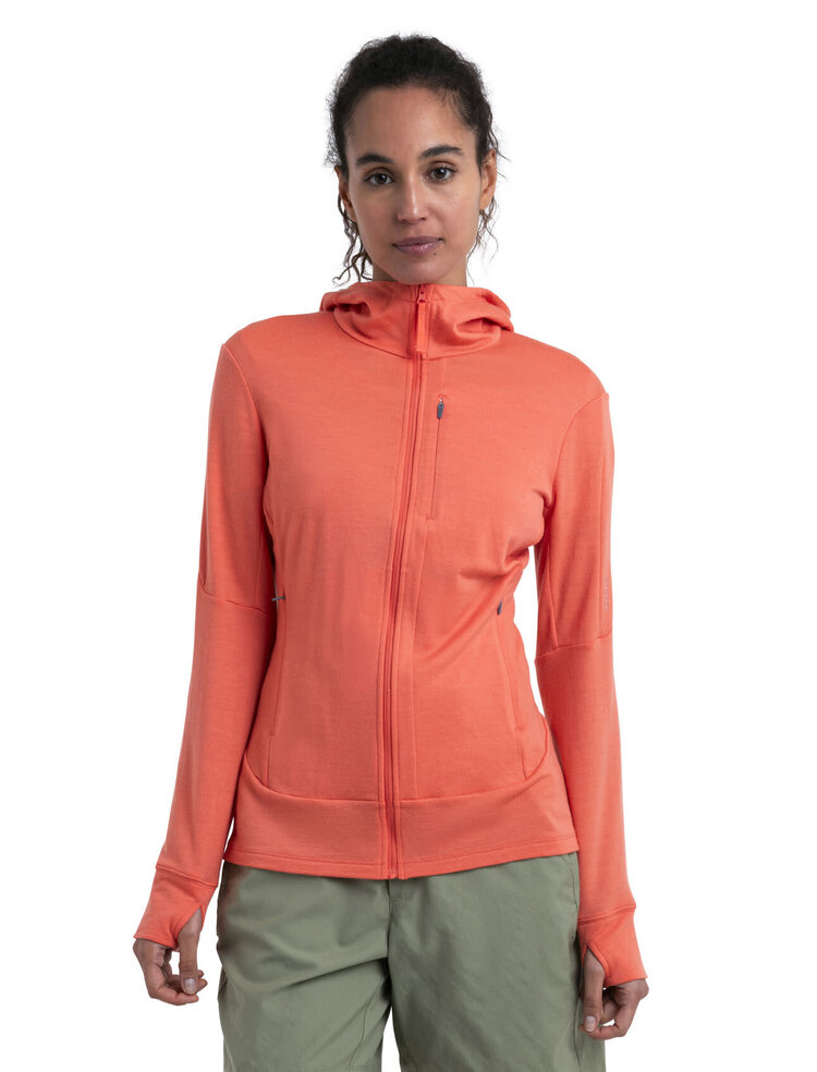 ICEBREAKER WOMEN'S 260 QUANTUM IV L/S HOODIE | TANG
