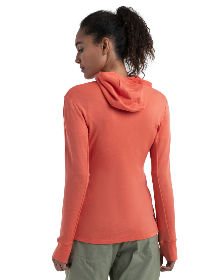 ICEBREAKER WOMEN'S 260 QUANTUM IV L/S HOODIE | TANG