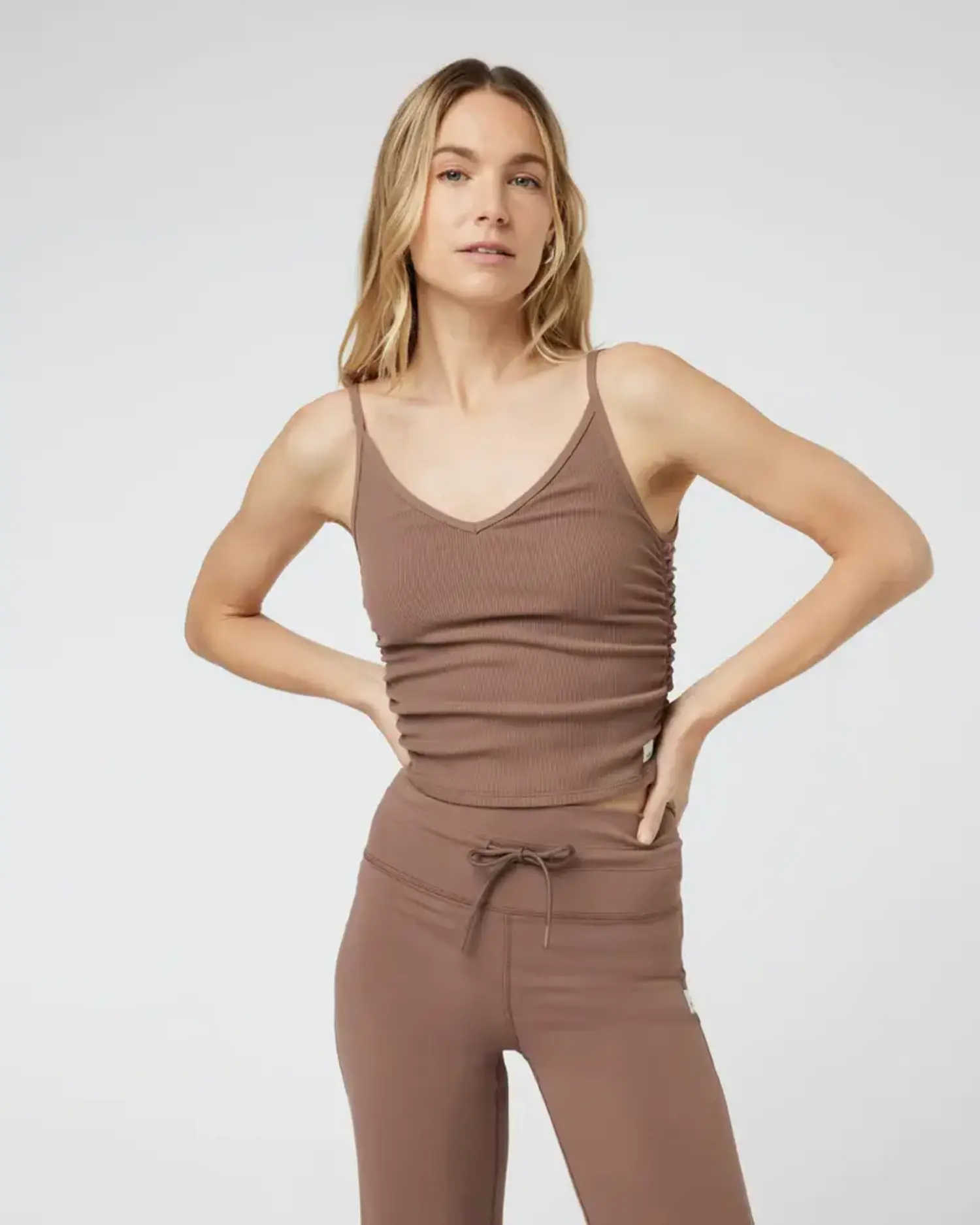 women's ruched tank tops