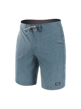 SAXX MEN'S LAND TO SAND HYBRID SWIM SHORT | INDIAN TEAL