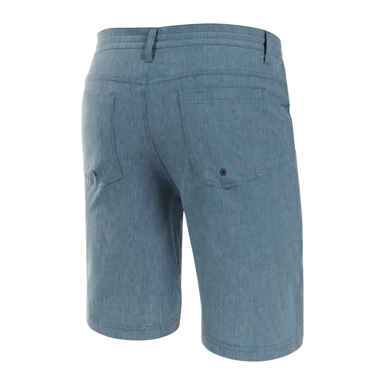 SAXX MEN'S LAND TO SAND HYBRID SWIM SHORT | INDIAN TEAL