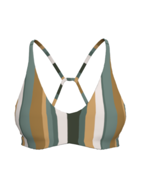 LOLE WOMEN'S RIVIERE BIKINI TOP | RIO STRIPE
