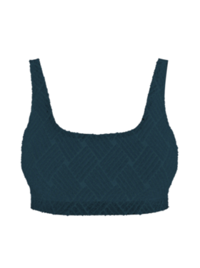 LOLE WOMEN'S WAVE BRALETTE BIKINI TOP | FJORD BLUE