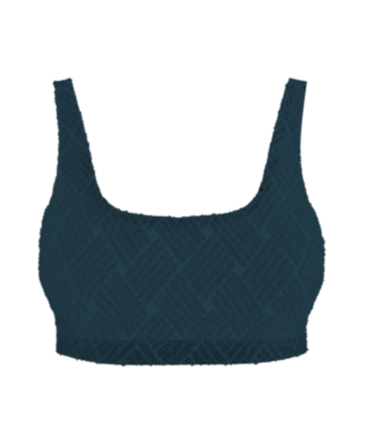 LOLE WOMEN'S WAVE BRALETTE BIKINI TOP | FJORD BLUE