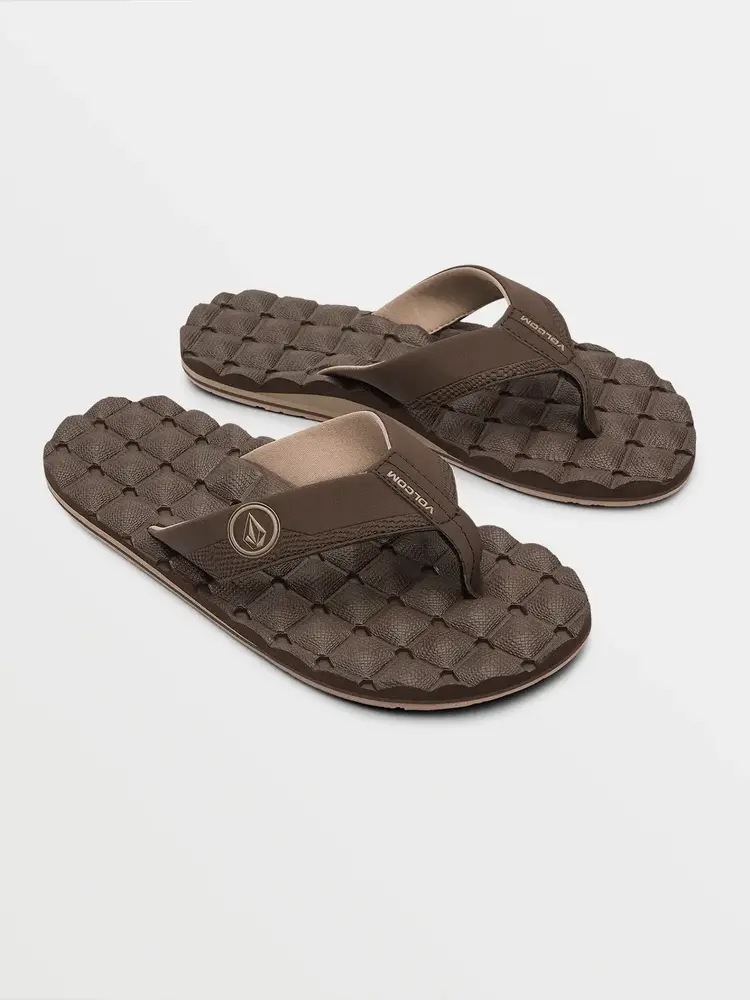 VOLCOM MEN'S RECLINER SANDALS | BROWN