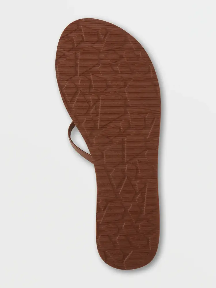 VOLCOM WOMEN'S NEW SCHOOL II SANDALS | COGNAC