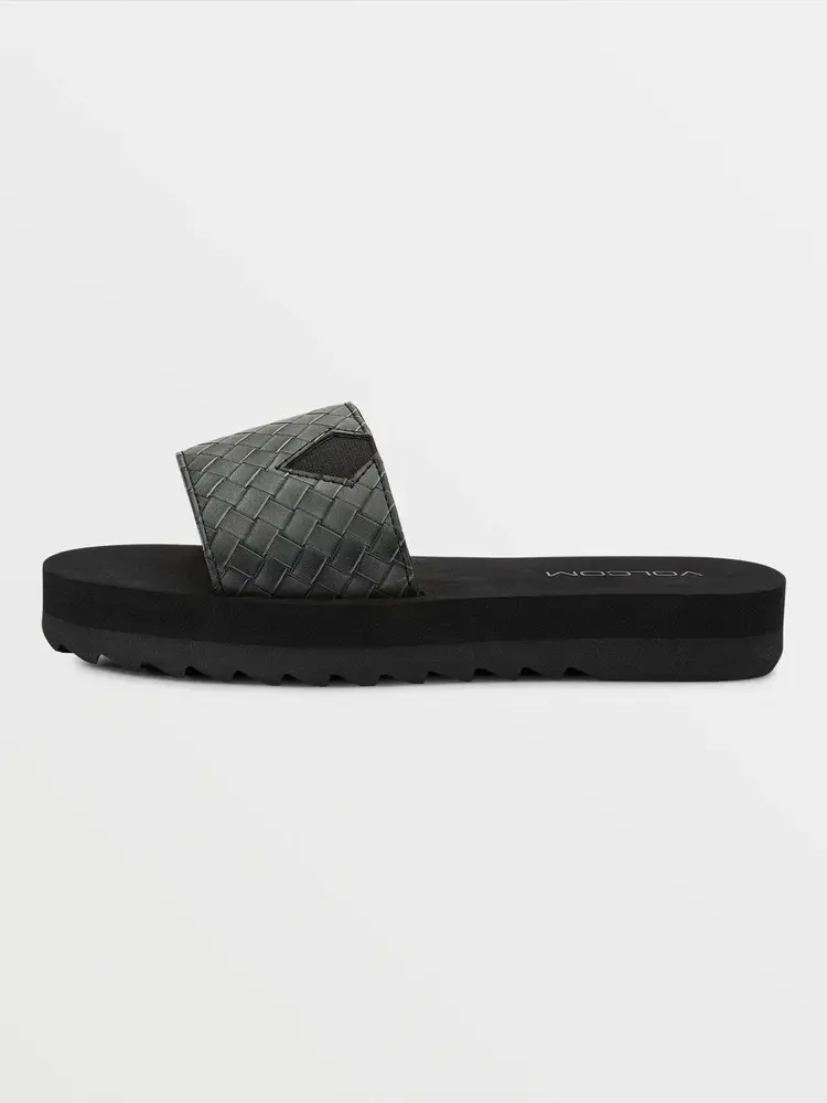 VOLCOM WOMEN'S NOT SO SIMPLE SLIDES | BLACK