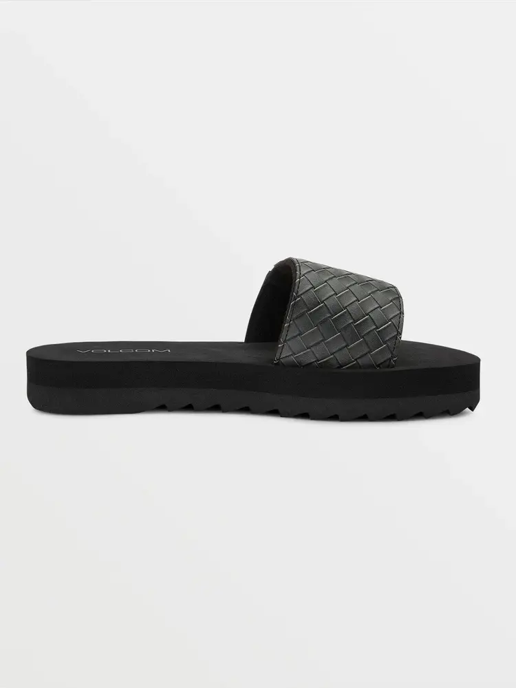 VOLCOM WOMEN'S NOT SO SIMPLE SLIDES | BLACK