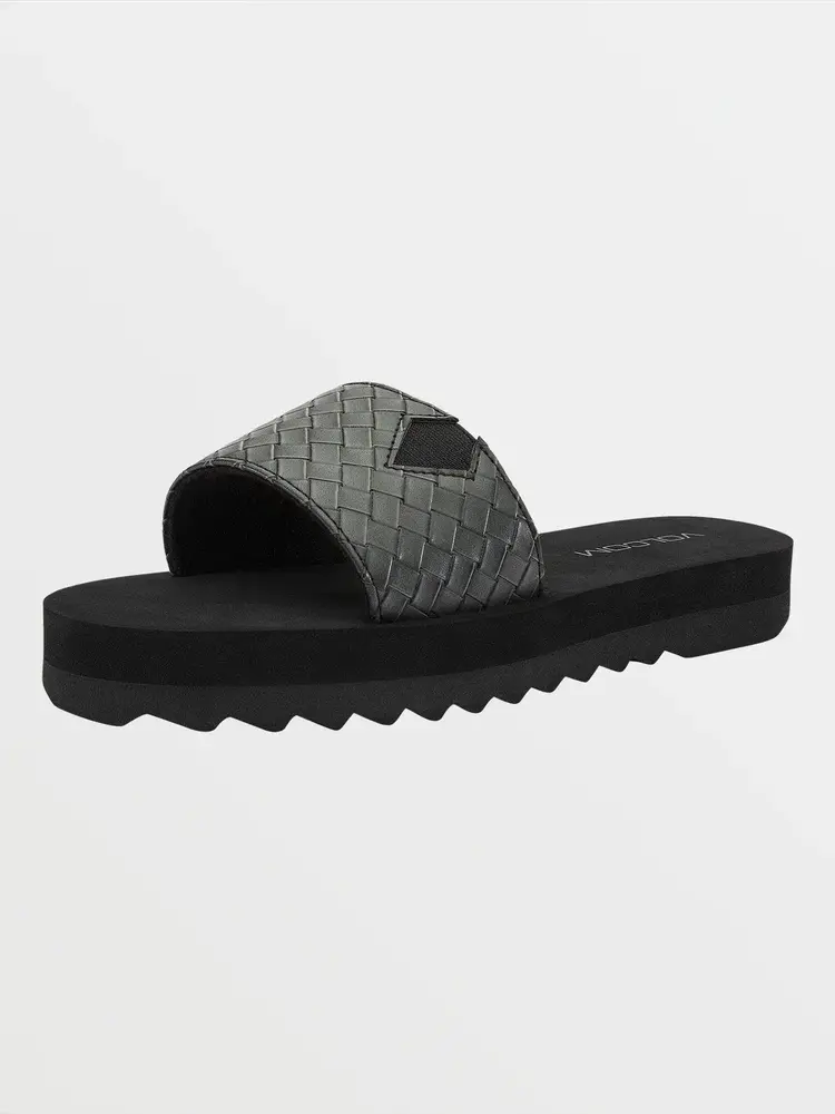 VOLCOM WOMEN'S NOT SO SIMPLE SLIDES | BLACK