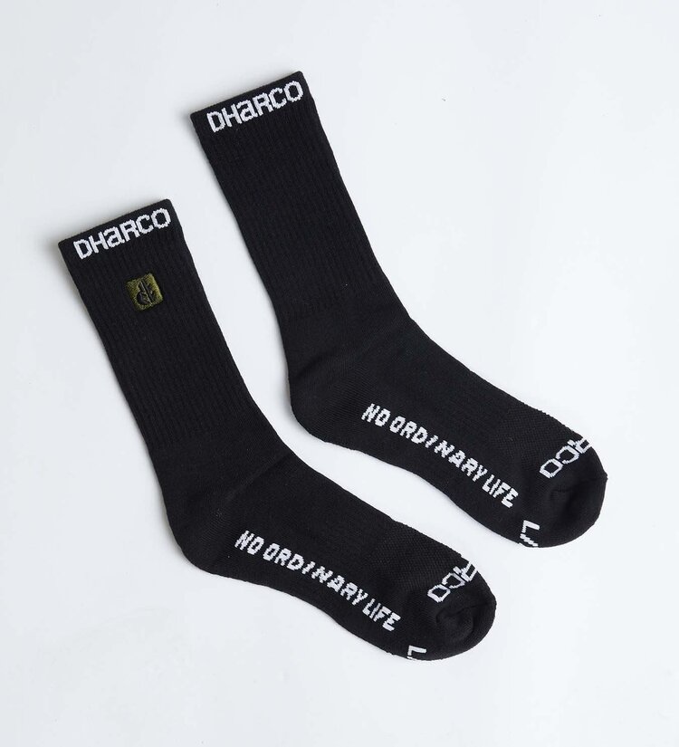 DHARCO CREW SOCKS | BLACK