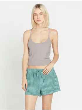 VOLCOM WOMEN'S SLIP KNIT CAMI | DAZE GREY