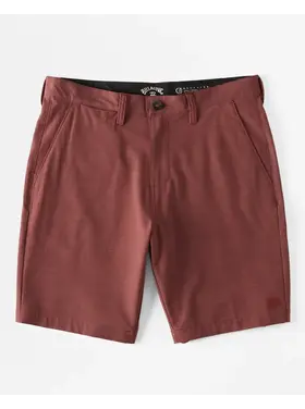 BILLABONG MEN'S CROSSFIRE SLUB SHORTS | DUSTY RED