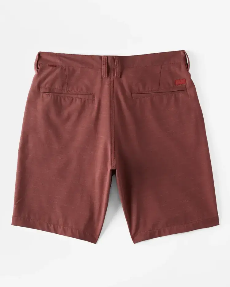 BILLABONG MEN'S CROSSFIRE SLUB SHORTS | DUSTY RED