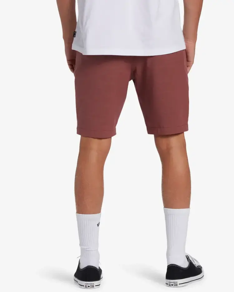 BILLABONG MEN'S CROSSFIRE SLUB SHORTS | DUSTY RED