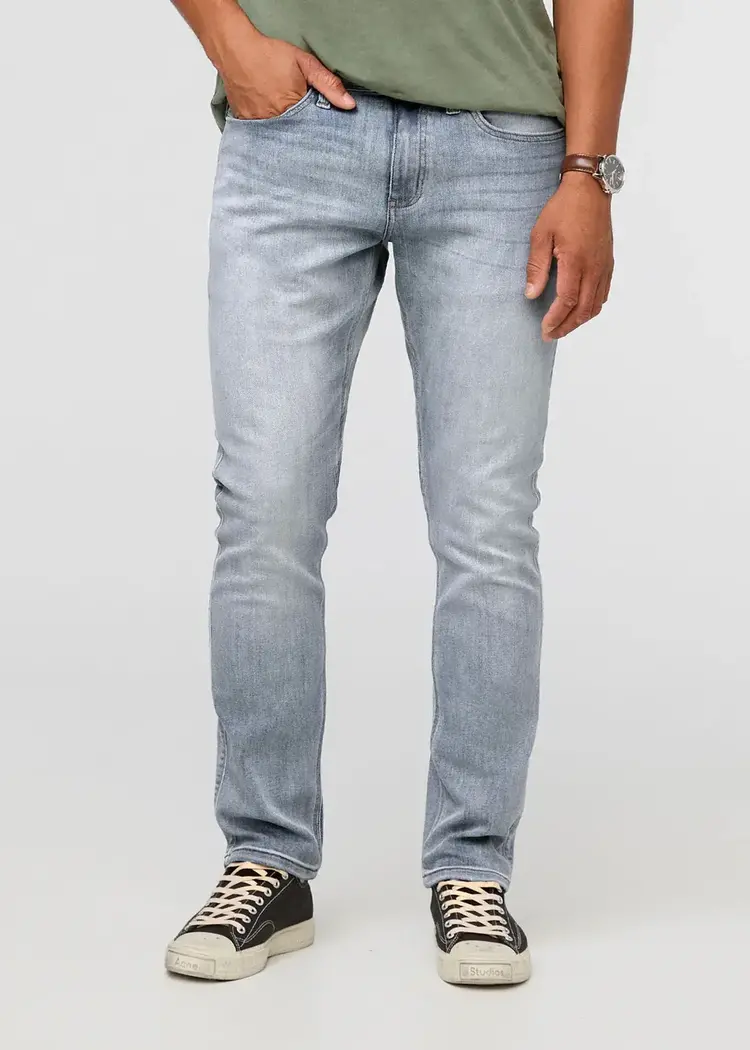 DUER MEN'S PERFORMANCE DENIM RELAXED TAPER | OCEAN