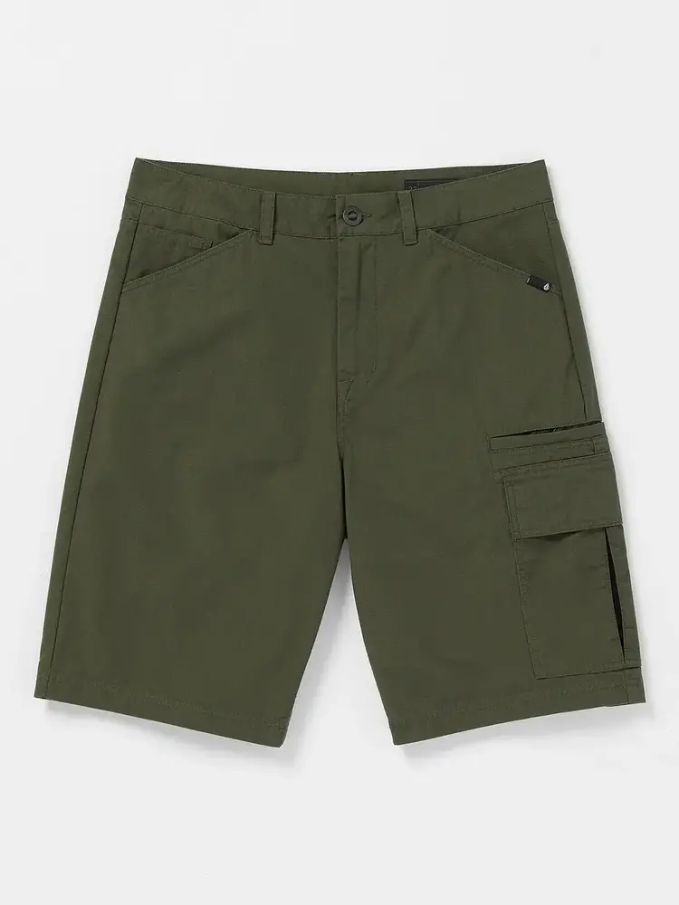 VOLCOM MEN'S GRAND FANG CARGO SHORTS | SQUADRON GREEN