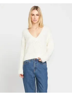 VOLCOM WOMEN'S MESA COVE SWEATER | STAR WHITE