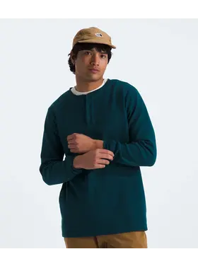 THE NORTH FACE MEN'S WAFFLE L/S HENLEY | MIDNIGHT PETROL