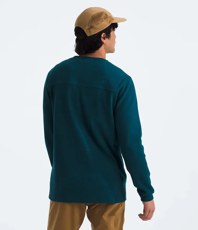 THE NORTH FACE MEN'S WAFFLE L/S HENLEY | MIDNIGHT PETROL