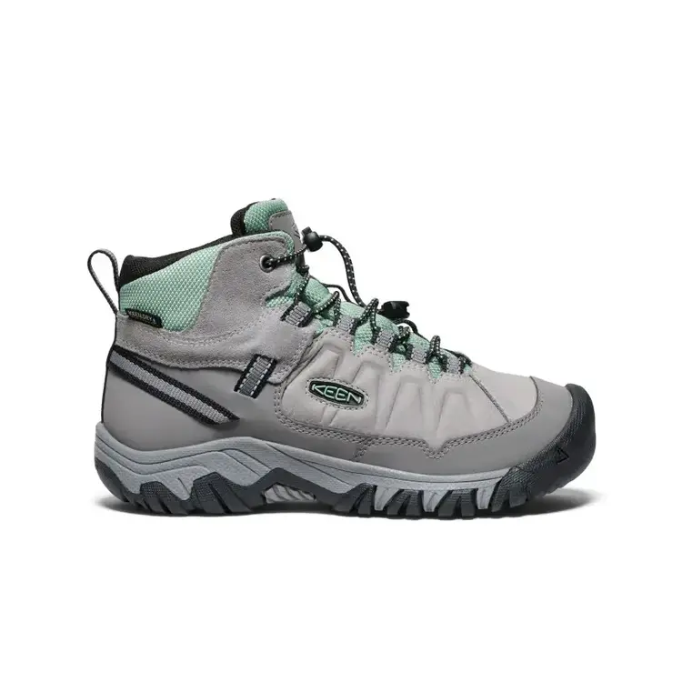 KEEN BIG KIDS' TARGHEE IV WP | ALLOY/GRANITE GREEN