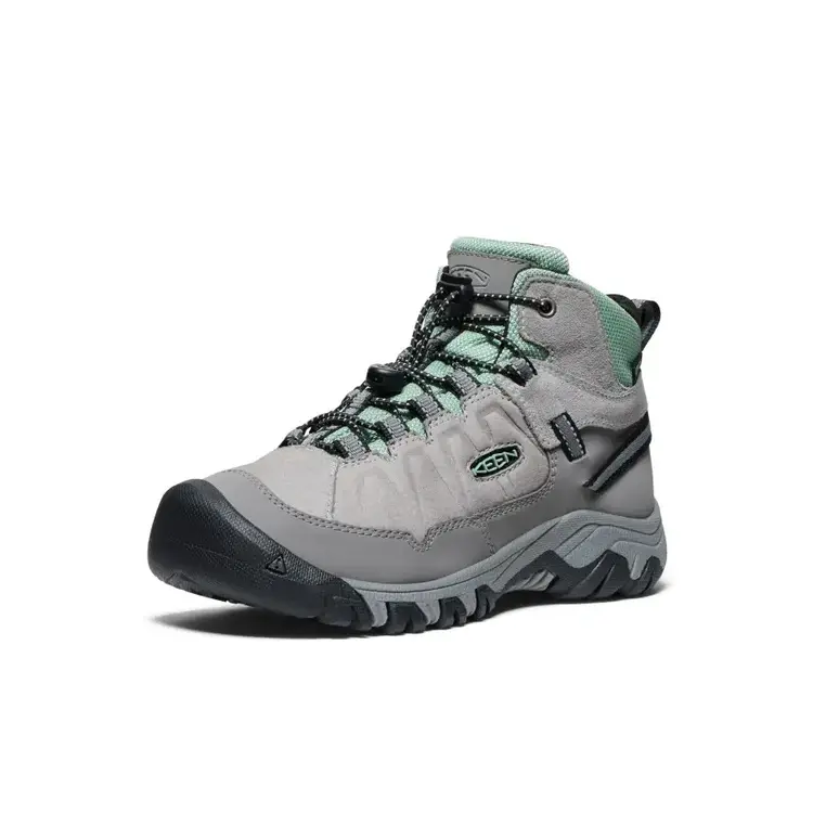 KEEN BIG KIDS' TARGHEE IV WP | ALLOY/GRANITE GREEN