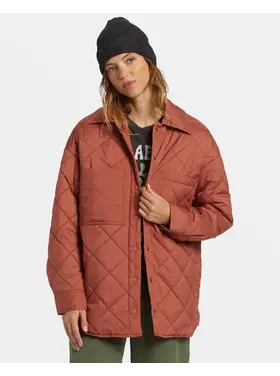 BILLABONG WOMEN'S TRANSPORT SHACKET | SWEET CHOCOLATE