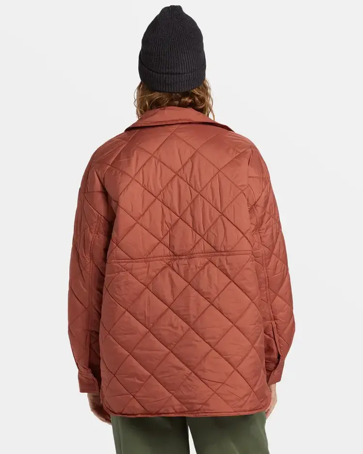 BILLABONG WOMEN'S TRANSPORT SHACKET | SWEET CHOCOLATE